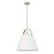 Z-Lite Z-Studio Pendant, 1-Light, 18 In.W x 18 In.H, Heritage Brass/Ivory 743P18-HBR - alternate 4